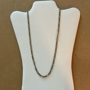 Figaro necklace chain 22 inch length gold tone metal